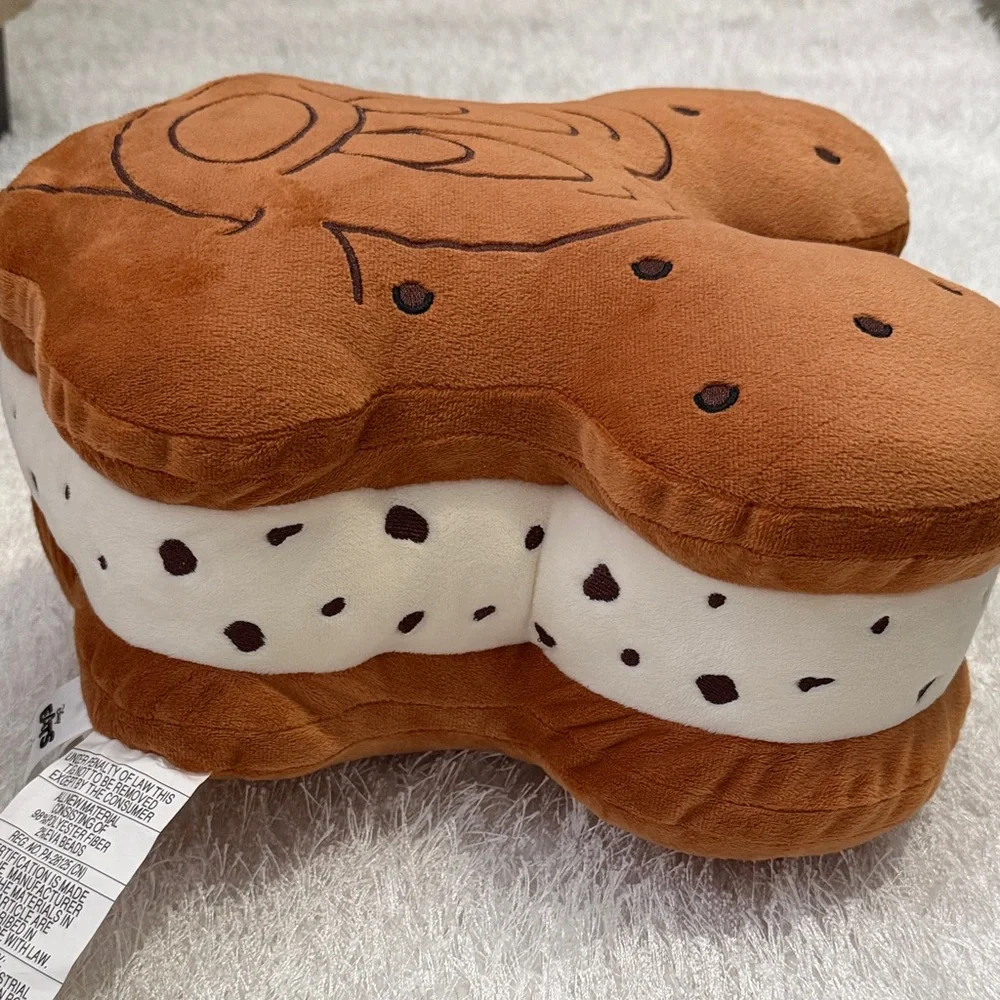 Disney Eats Mickey Ice Cream Sandwich Plush Pillow NWOT - Picture 4 of 5